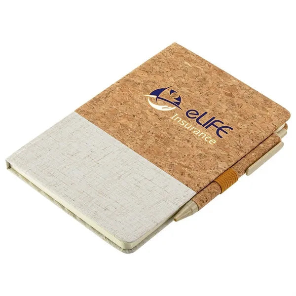 Cork & Linen 5.5x8 Journal with Eco Pen