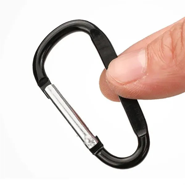 6cm 2.3inch Flat D-Ring Keychain Hook Karabiner