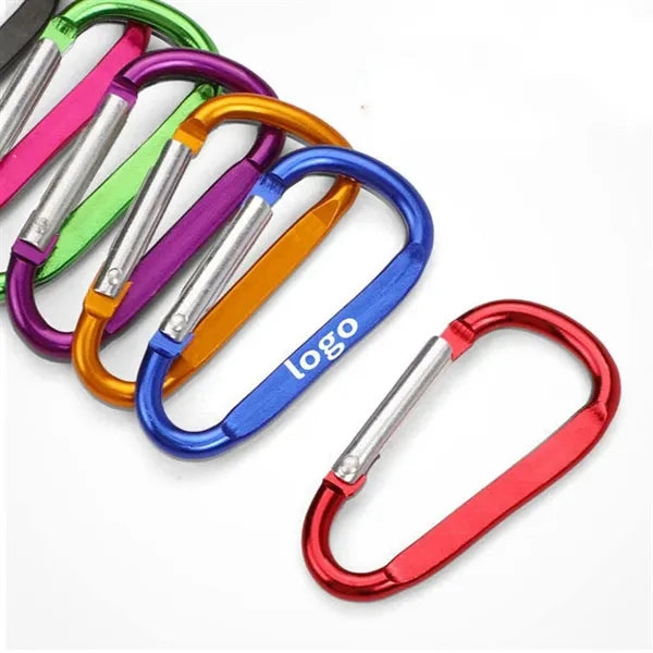 6cm 2.3inch Flat D-Ring Keychain Hook Karabiner
