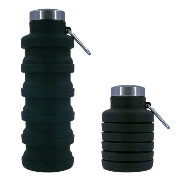 Collapsible Silicone Water Bottle 17oz Leak Proof for Travel