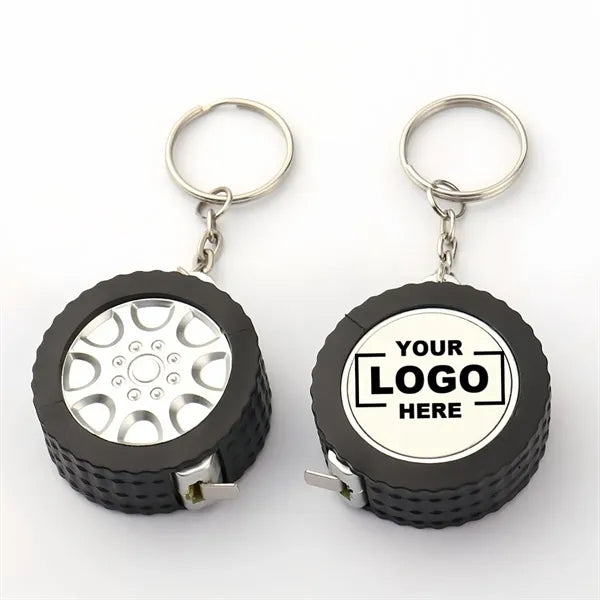 Mini Steel Tape Measure Keychain