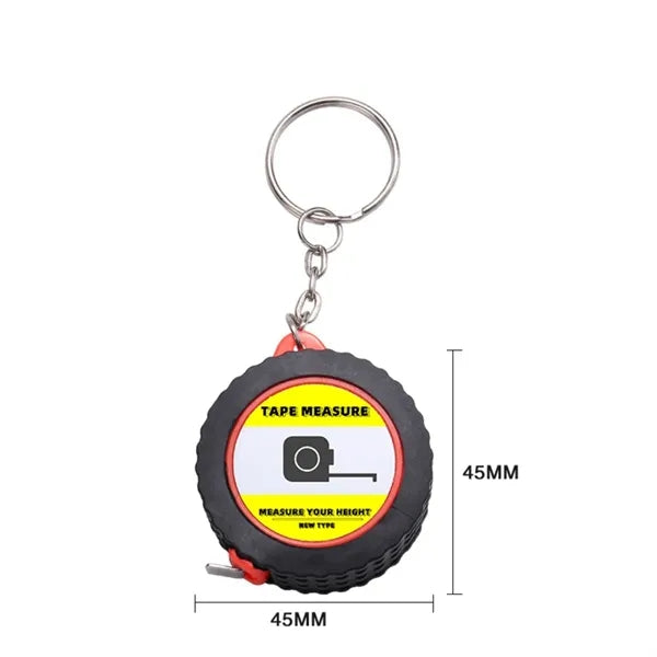 Mini Steel Tape Measure Keychain