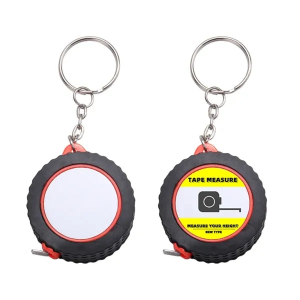 Mini Steel Tape Measure Keychain