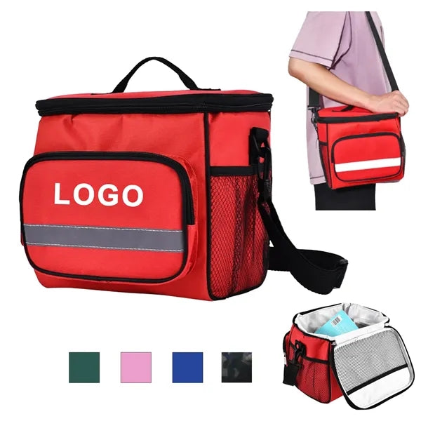 Insulated Cooler Lunch Bag With Shoulder Straps