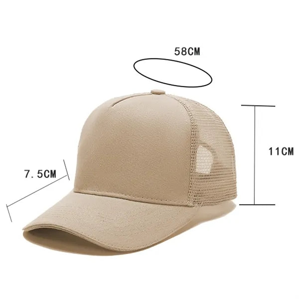 5-Panel Mesh Trucker Hat - Custom Logo Branding
