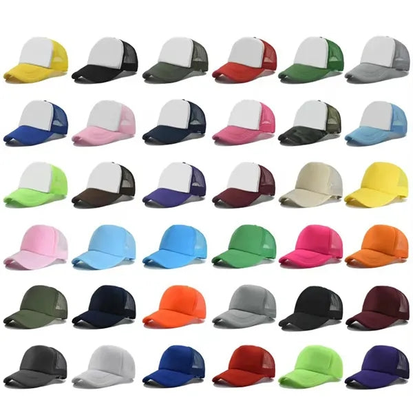 5-Panel Mesh Trucker Hat - Custom Logo Branding
