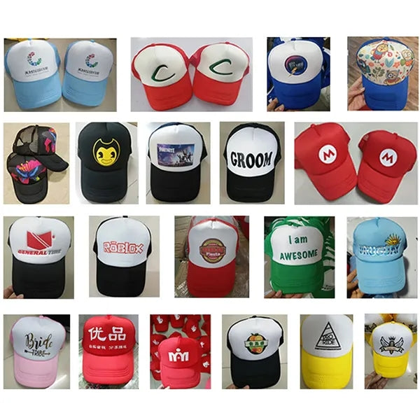 5-Panel Mesh Trucker Hat - Custom Logo Branding