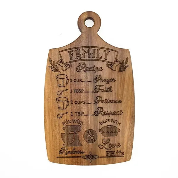 Wooden Recipe Menu for Family Restaurant