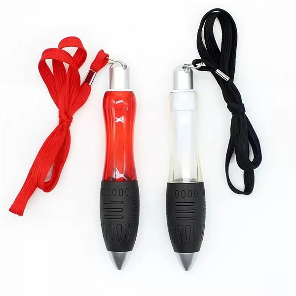 Lanyard push-button ballpoint pen