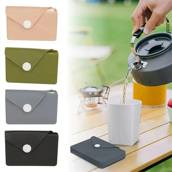 Silicone folding water bottle