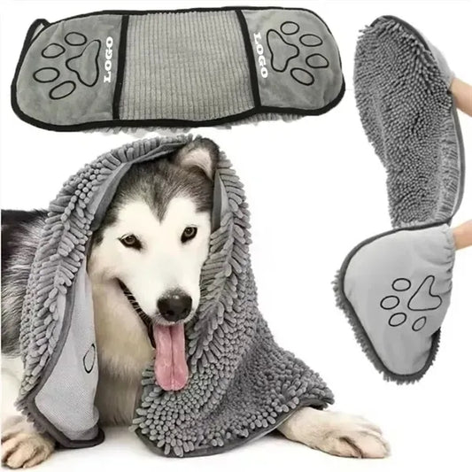 Super Absorbent Chenille Pet Drying Towel