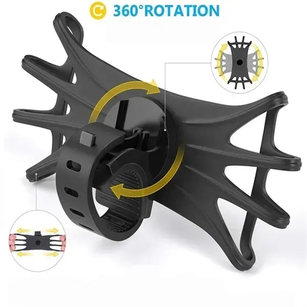 360 degrees Rotating Universal Bicycle Phone Holder