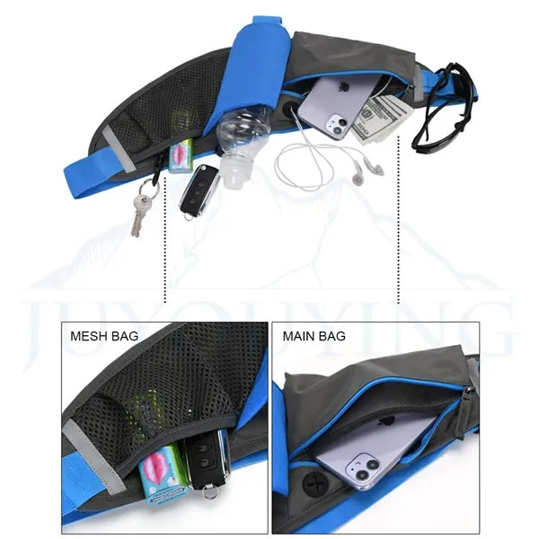 Sports Belt Waist Bag Fanny Pack with Water Bottle Holder