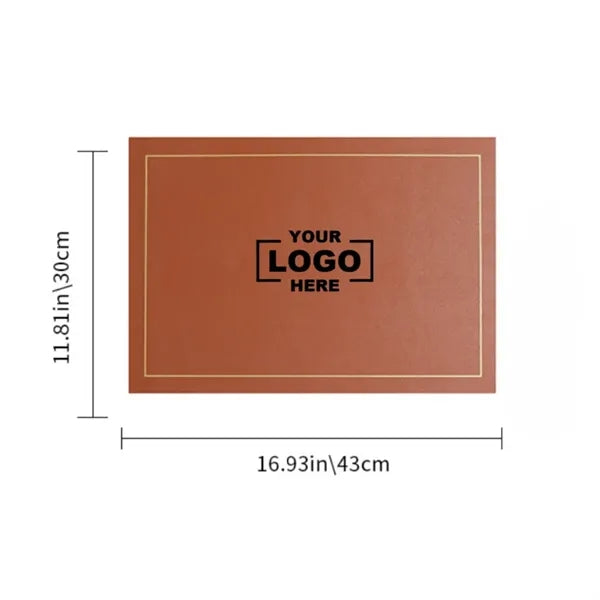 Double-sided leather placemat