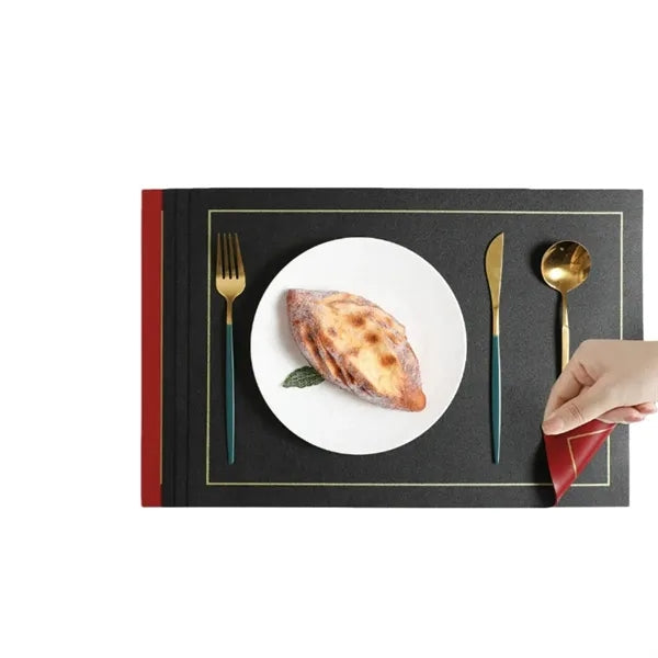 Double-sided leather placemat