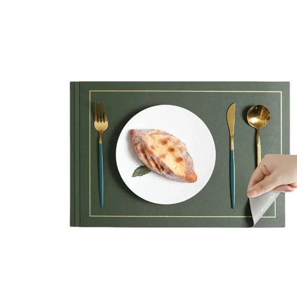 Double-sided leather placemat