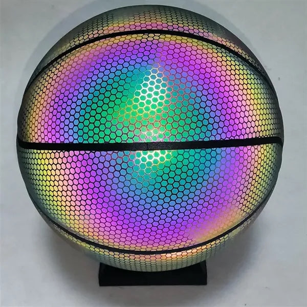 Reflective Glowing Holographic Luminous Basketball