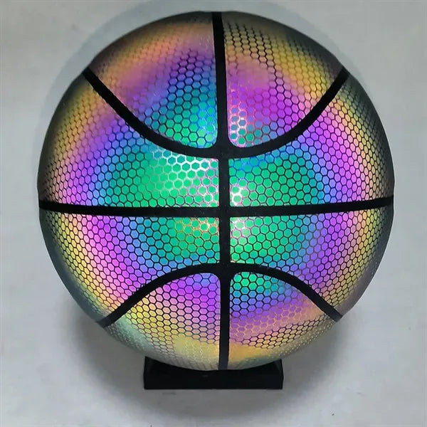 Reflective Glowing Holographic Luminous Basketball