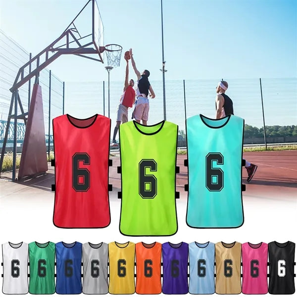 Breathable Mesh Scrimmage Training Vests for Soccer