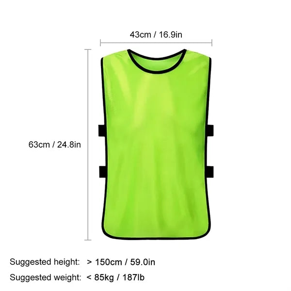 Breathable Mesh Scrimmage Training Vests for Soccer
