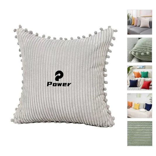 Soft Corduroy Square Throw Pillow Covers