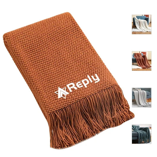 Soft Knit Woven Blanket