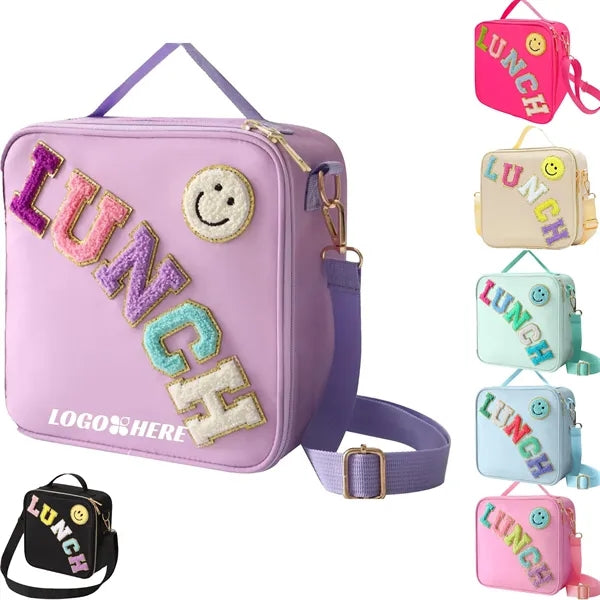 Smiley Preppy Lunch Bag for Girls