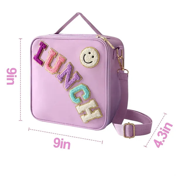 Smiley Preppy Lunch Bag for Girls