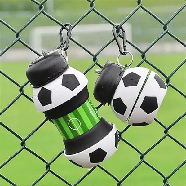 Football Shaped Silicone Folding Cup