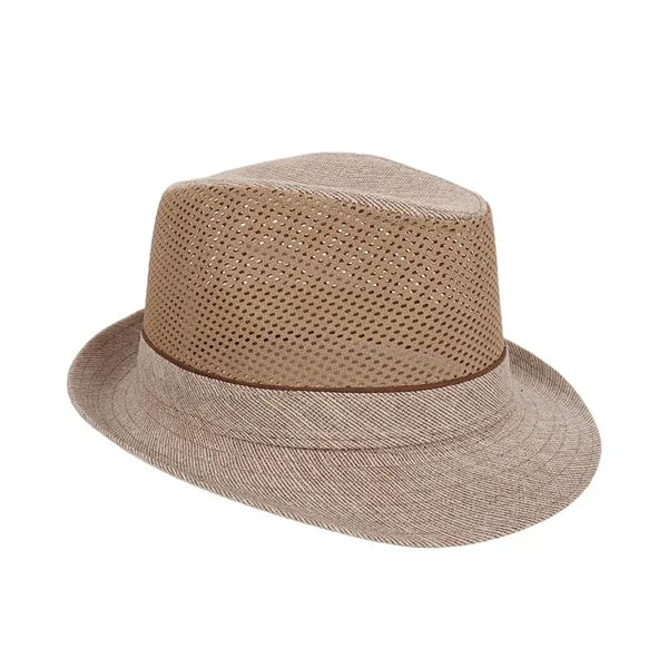 Breathable Summer Vintage Panama Sun Hat Made of Bamboo