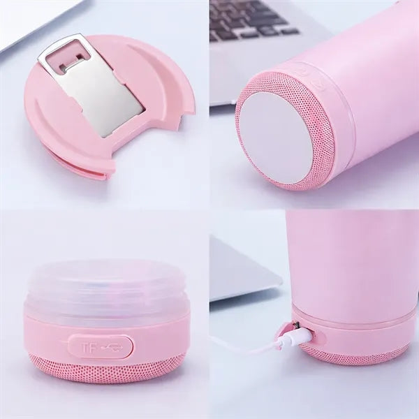 Stainless Steel Bluetooth Speaker Tumbler Music