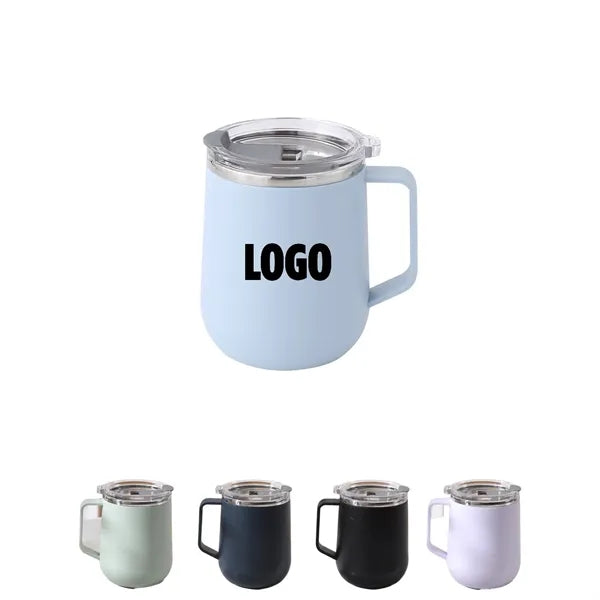 16 oz Stainless Steel Vacuum Mug w/Handle