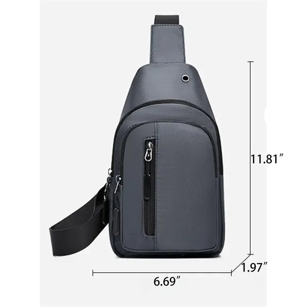 Oxford Cloth Crossbody Bag