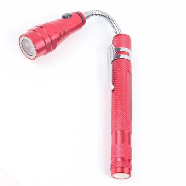LED Telescopic Extensible Double Magnetic Flashlight