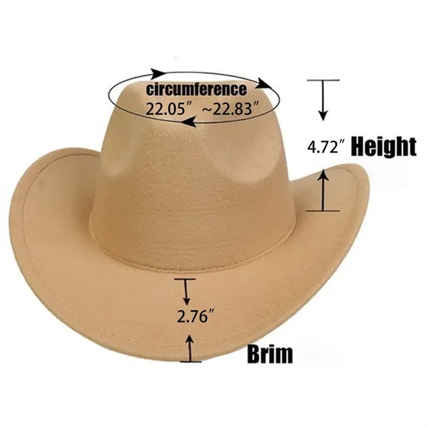 Western Cowboy Felt Hat