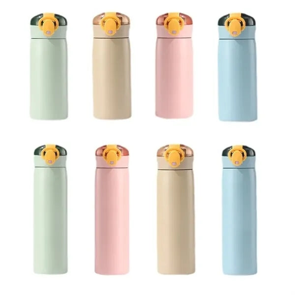 Kids Stainless Steel Insulated Water Bottle with Straw
