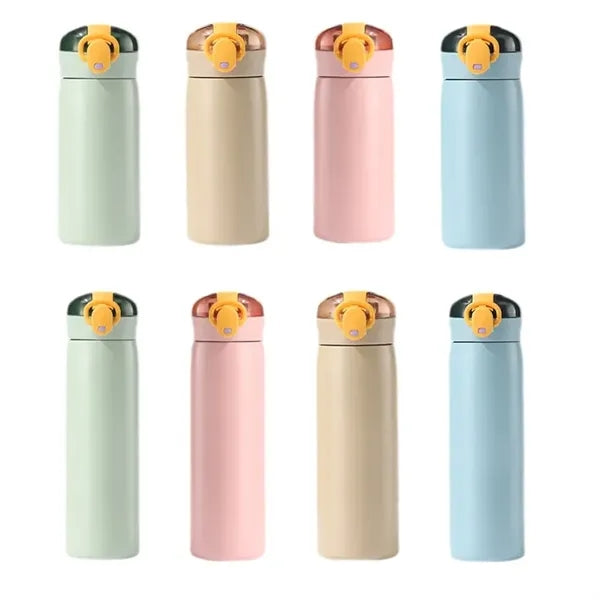 Kids Stainless Steel Insulated Water Bottle with Straw