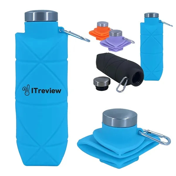 17 oz Collapsible Silicone Water Bottle