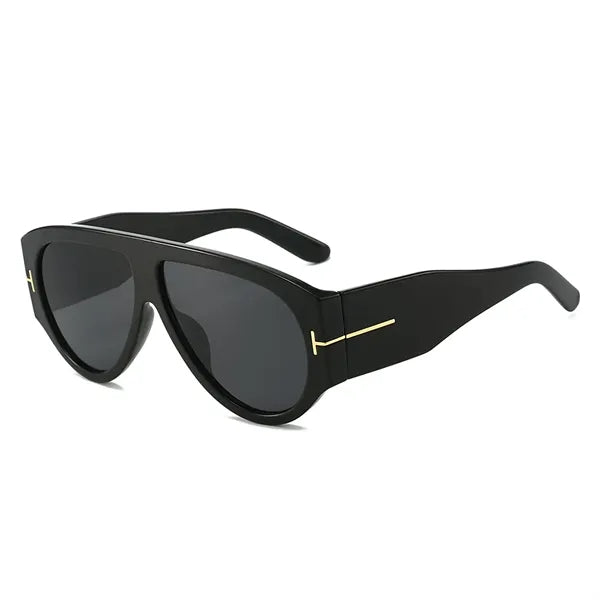 Oversized Retro Aviator Sunglasses