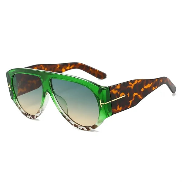 Oversized Retro Aviator Sunglasses