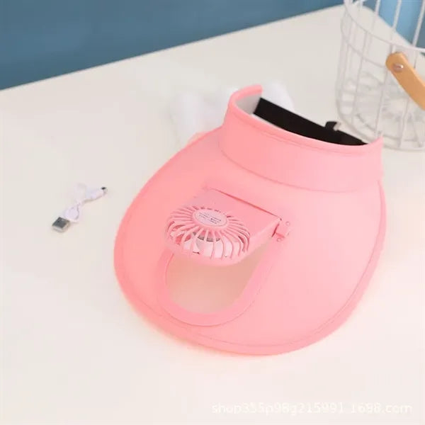 22 Inch Polypropylene USB Fan Sun Hat