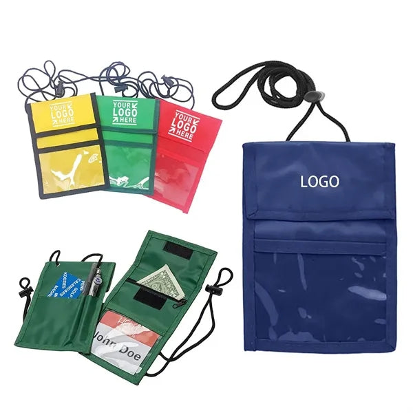 Anti-Theft Travel Neck Pouch Passport Holder