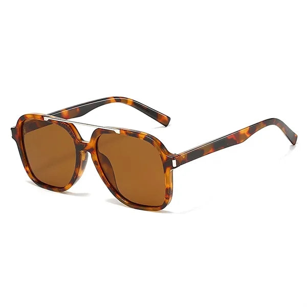 Square Retro Aviator Sunglasses