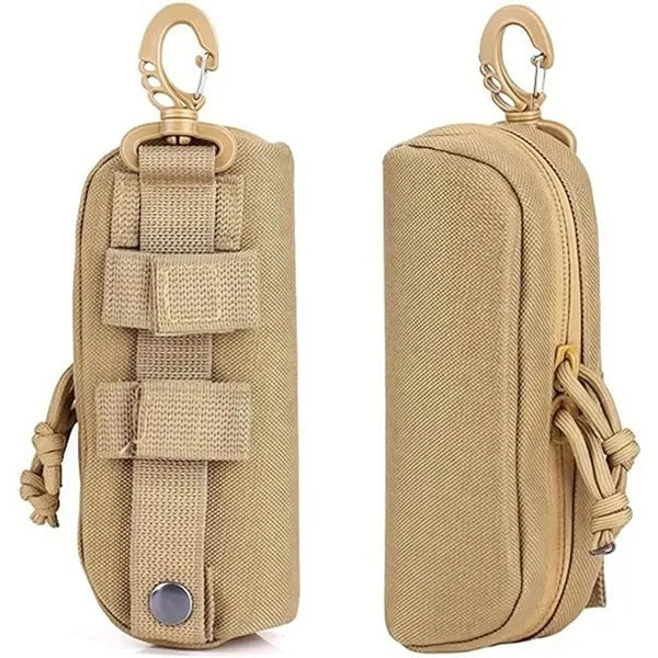 Outdoor Molle Nylon Tactical Eyeglass Case With Hook