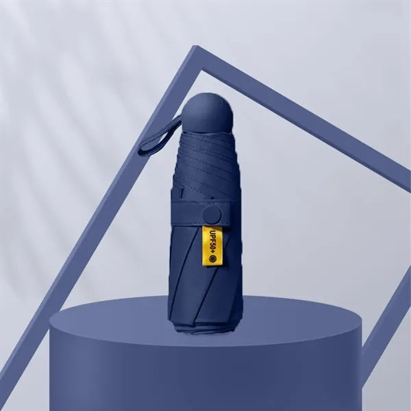 Mini Windproof And Sun-protective Umbrella With Storage Box
