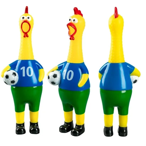 Football Jersey Screaming Chicken Toy Squeaky Dog Gift