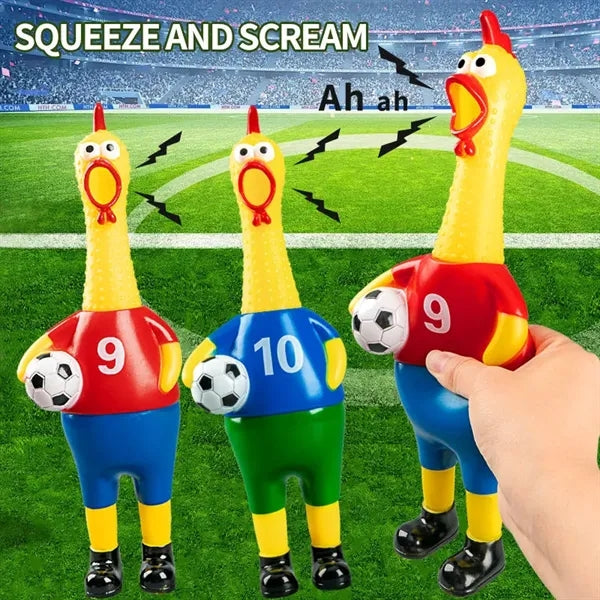 Football Jersey Screaming Chicken Toy Squeaky Dog Gift