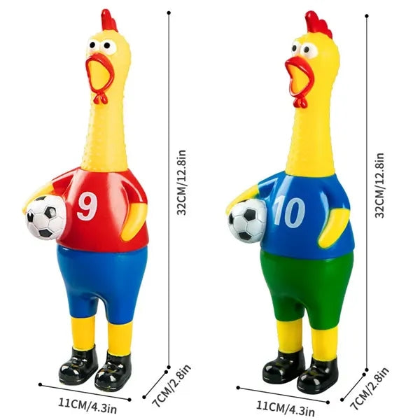 Football Jersey Screaming Chicken Toy Squeaky Dog Gift