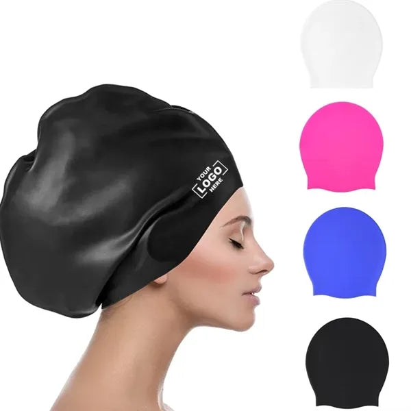 Extra Large Silicone Swim Cap for Long Hair