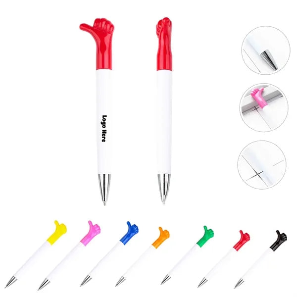 Plastic Thumbs Up Ballpoint Pens